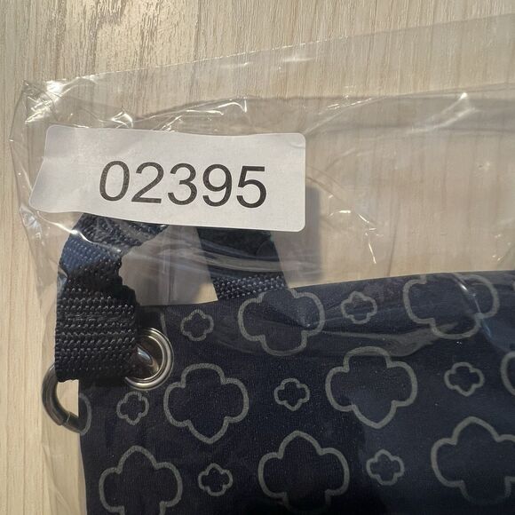 Girl Scouts Blue All Over Logo Zip Crossbody Purse Bag Adjustable Strap - Picture 11 of 11